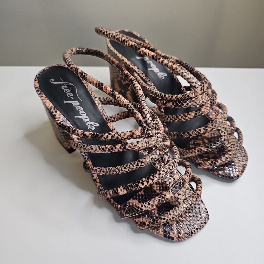 Free People Women's Colette Python Cinched Block … - image 2